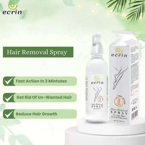 100% Original Ecrin Hair Removal Spray For Men And Women Quick Hair Removal Spray Working Guarantee