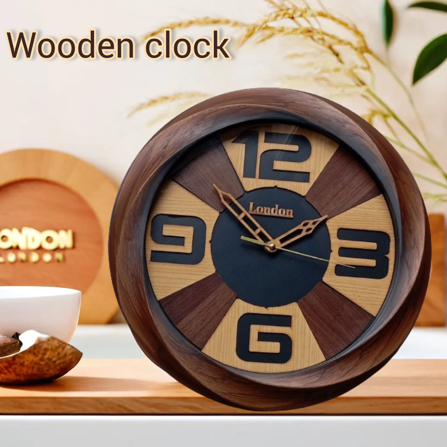 Wooden Wall Clock